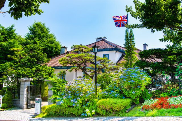 函館市旧イギリス領事館の全景写真